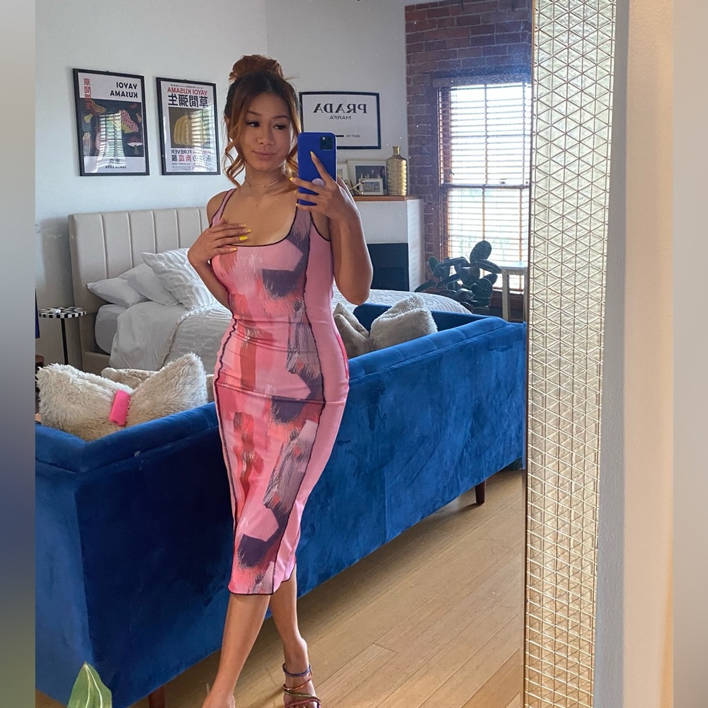 PrettyLittleThing Pink Dress